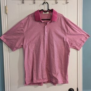 Fairway & Greene Pink and White Polo Large
